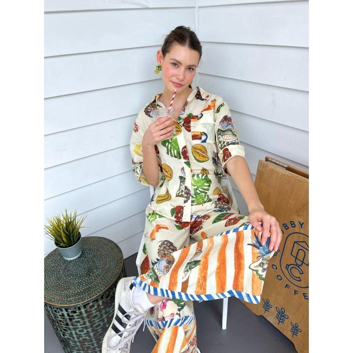 Pina Colada Palazzo Pants