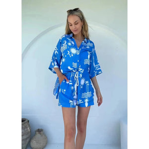 Aria Set - Maldives Blue Print