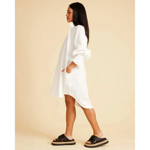 CC Shirt Dress - White