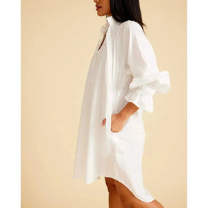 CC Shirt Dress - White